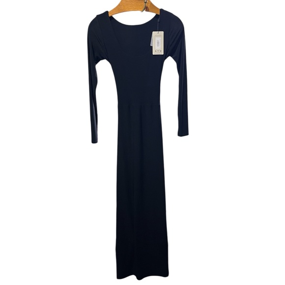 AYM Studio NEW Walter Reversible Maxi Dress Black Medium - Picture 10 of 13